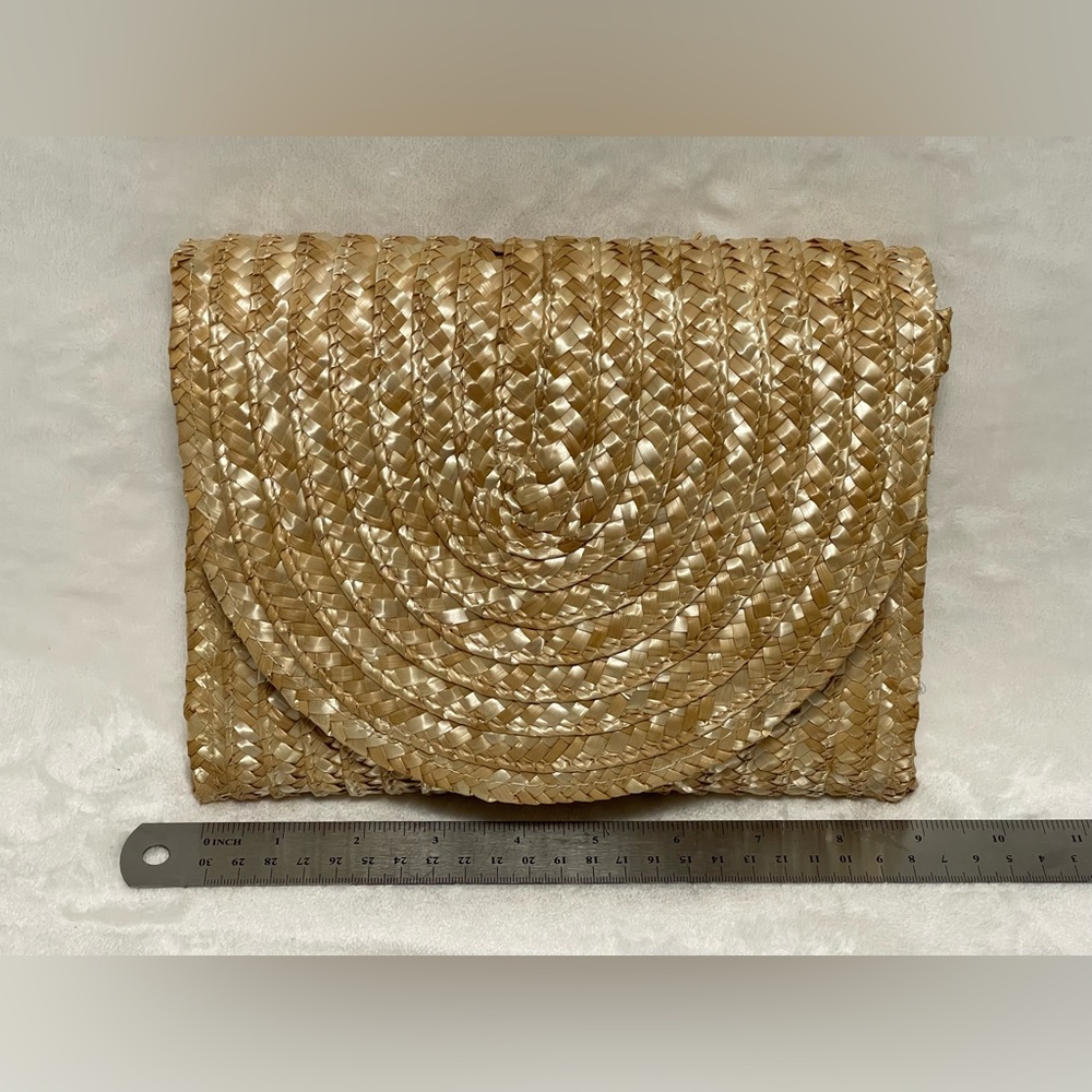 EWC Woven Clutch purse Spring Boho cottagecore perfect for Easter - Picture 9 of 11